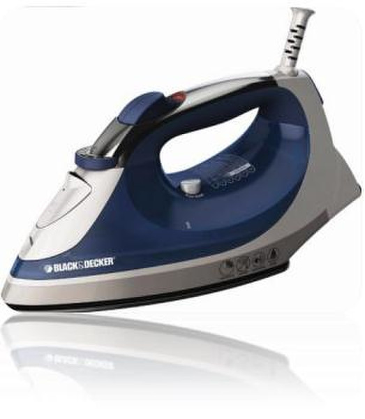 Black & Decker IRO9X Dry & Steam iron Ceramic soleplate 1200W Blau Bügeleisen