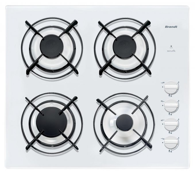 Brandt TG 1212 W built-in Gas White hob