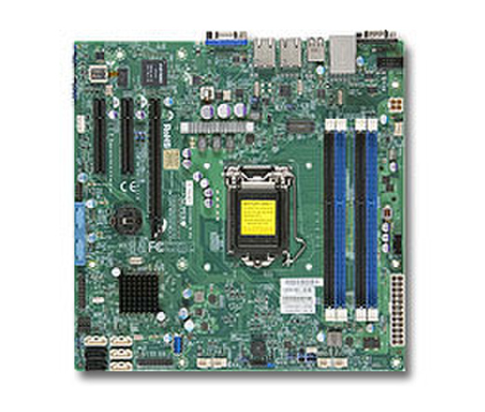 Supermicro X10SLM-F Intel C224 LGA 1150 (Socket H3) Микро ATX материнская плата для сервера/рабочей станции