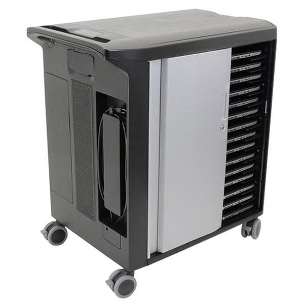 DELL Mobile Computing Cart Unmanaged Portable device management cabinet Schwarz, Silber