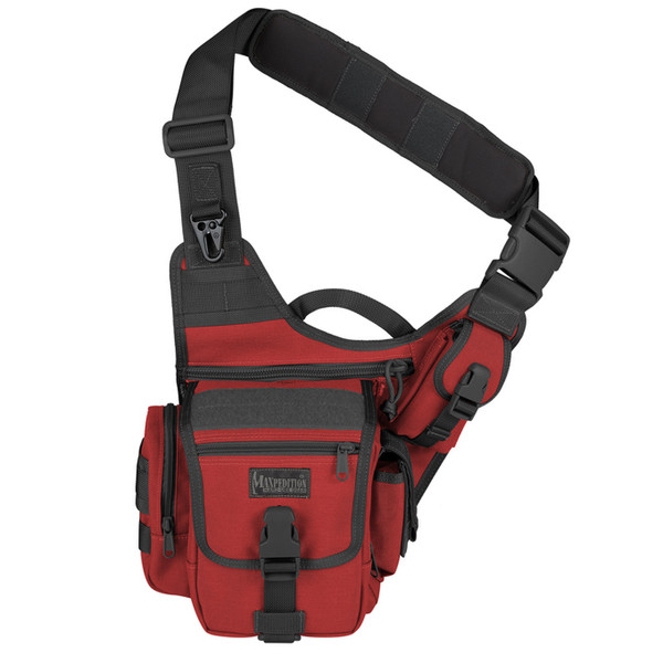 Maxpedition FATBOY Tactical shoulder bag Schwarz, Rot