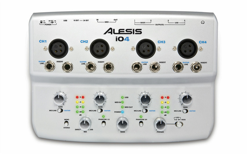Alesis IO4 цифровой аудио рекордер