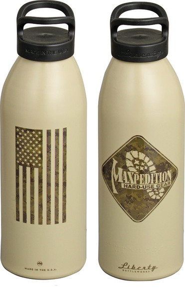 Maxpedition LB32FLAGD 0.95ml Tan drinking bottle