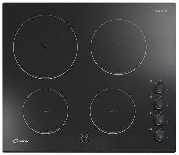 Candy CH 64 MB Eingebaut Ceramic hob Schwarz Kochfeld