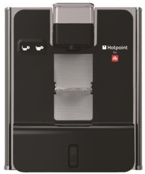 Hotpoint CM HPC HX0 H Pad-Kaffeemaschine 0.65l Schwarz, Grau Kaffeemaschine