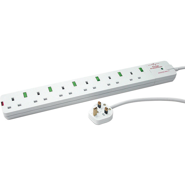 Videk 2088-SPI6 6AC outlet(s) 2m White surge protector