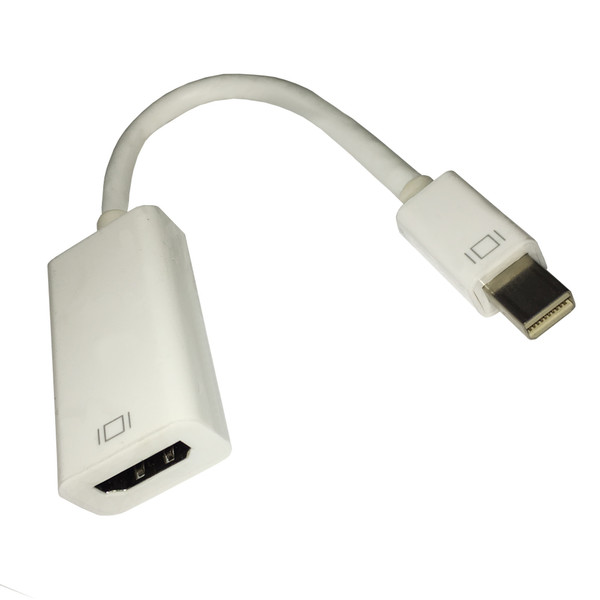 Videk 2409MHDP 0.22м Mini DisplayPort HDMI Белый адаптер для видео кабеля