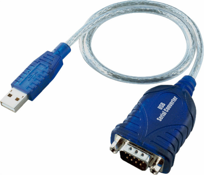 Videk 2499G-4 0.65m USB VGA (D-Sub) Blau Serien-Kabel