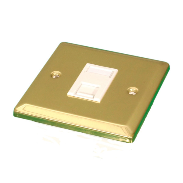 Videk 4295BR Brass switch plate/outlet cover