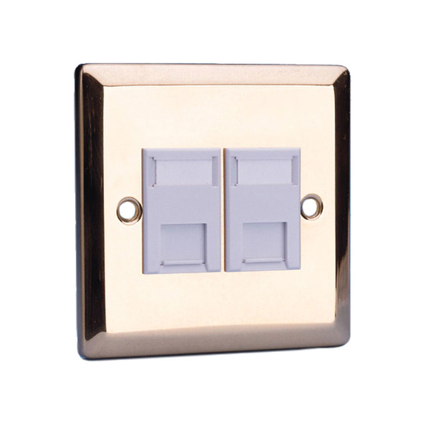 Videk 4296BR Brass switch plate/outlet cover