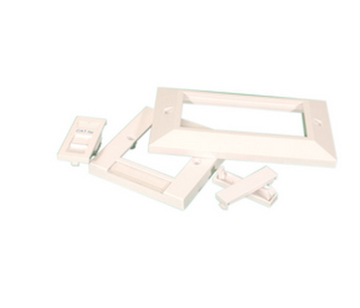 Videk 5523DE White switch plate/outlet cover