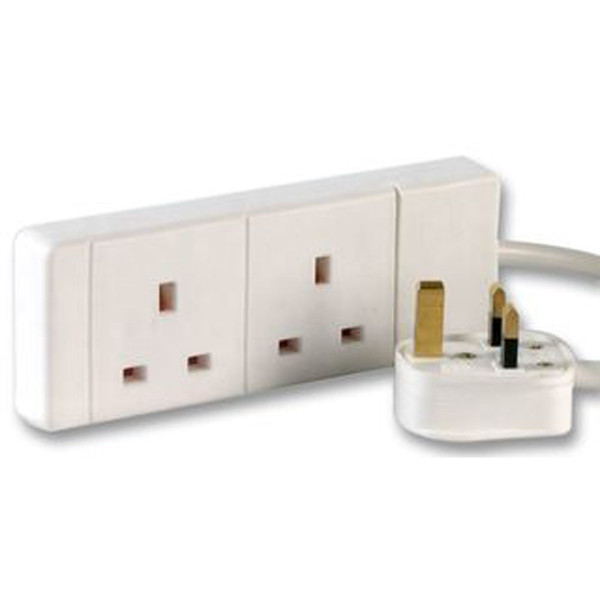 Videk 9018-2 2AC outlet(s) 5m Weiß Verlängerungskabel