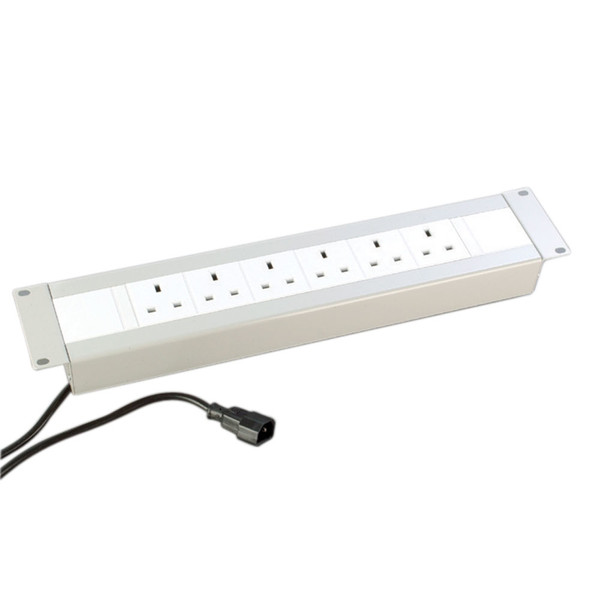 Videk 9108 10AC outlet(s) Aluminium,White power distribution unit (PDU)