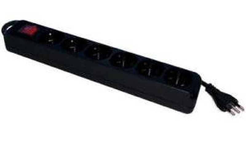 Tecnoware FMP6IIG5 6AC outlet(s) 1.5m Black power extension