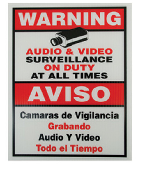 Vonnic A1000 warning sign