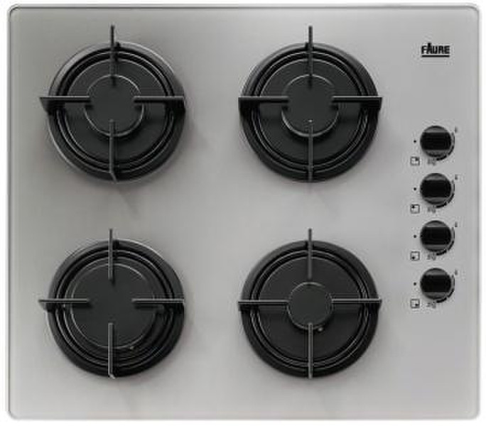 Faure FGO62414SA built-in Gas Silver hob