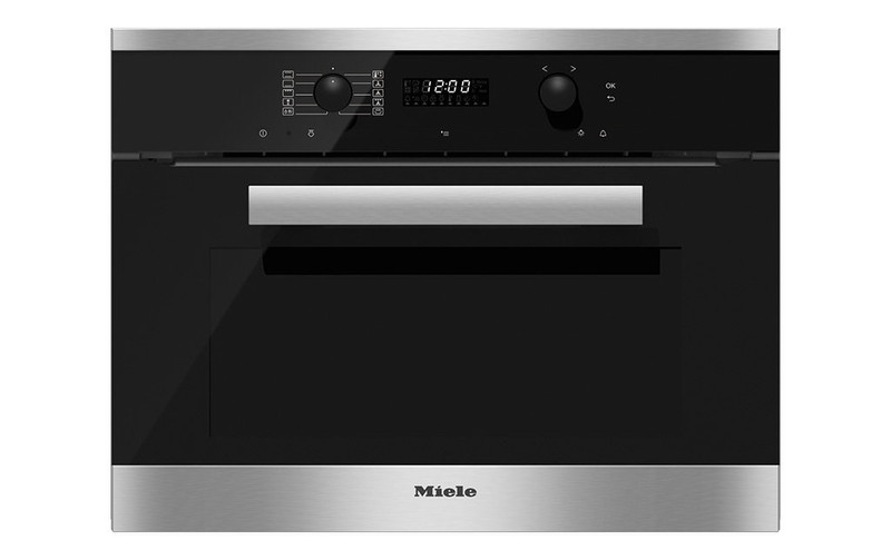 Miele H 6200 B Electric 49L A Black,Stainless steel