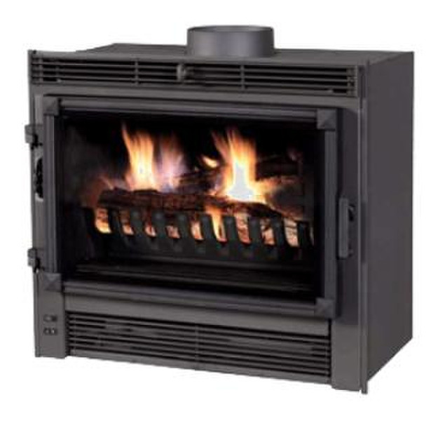 Deville Regain 77 Turbo Vision Built-in fireplace Firewood Black