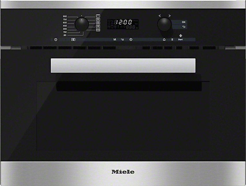 Miele M 6262 TC Built-in 46L 900W Black,Stainless steel microwave
