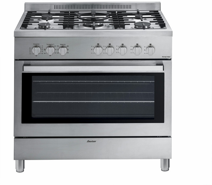 Sauter SCM1390X Freestanding Gas hob B Stainless steel cooker