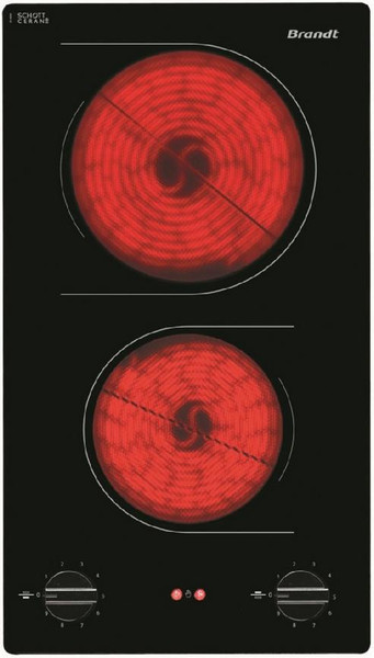 Brandt TV1200B built-in Electric hob Black hob