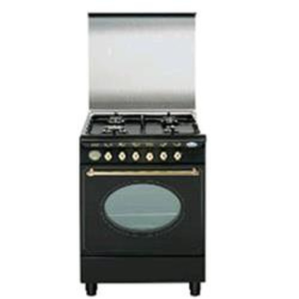 Glem UA66VR3 Freestanding Gas Black cooker