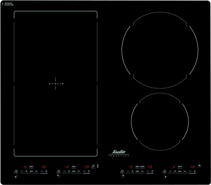 Sauter STIN84B built-in Electric induction Black hob