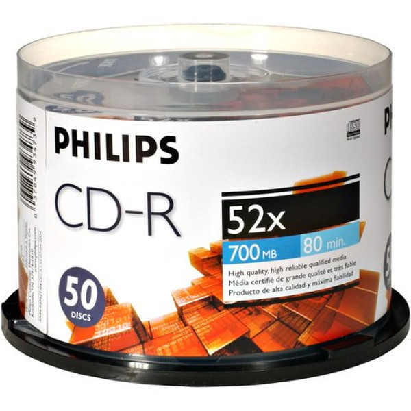 Philips D52N600 CD-R 700МБ 50шт чистые CD