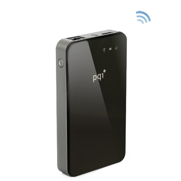 PQI 500GB, Air Bank 3.0 (3.1 Gen 1) Wi-Fi 500GB Black