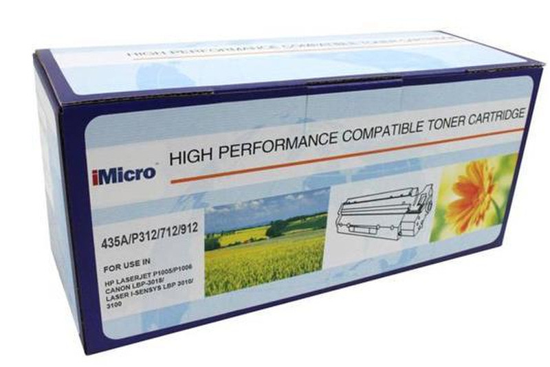 iMicro IM-CB435A 1500страниц Черный тонер и картридж для лазерного принтера