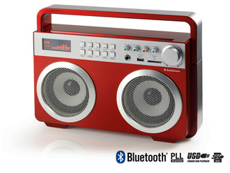 AudioSonic RD-1558 Tragbar Rot Radio