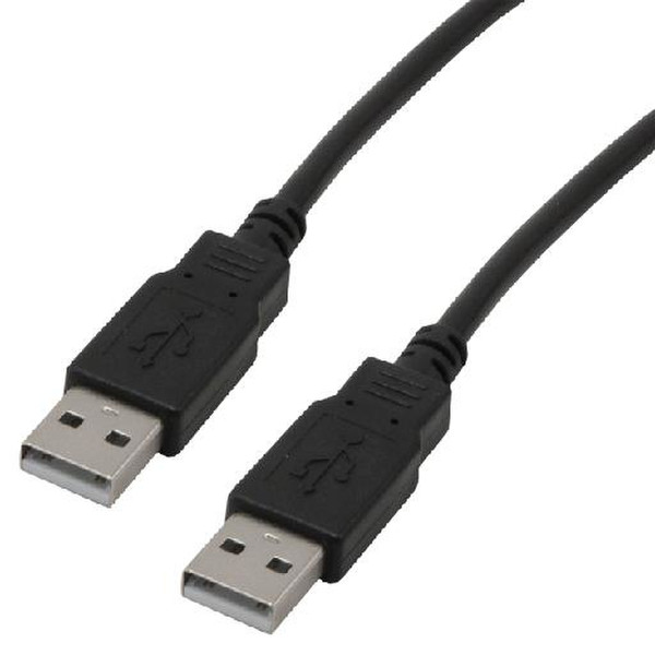 MCL USB 2.0 A/A 2 m 2м USB A USB A Черный кабель USB