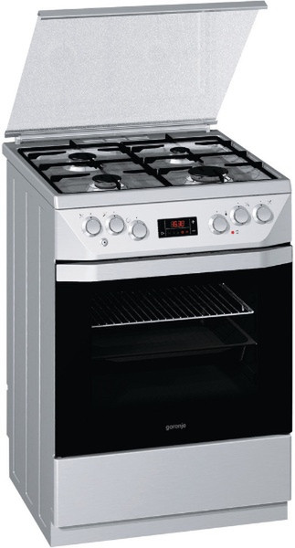 Gorenje K65320BX Freestanding Gas hob A-20% Silver cooker