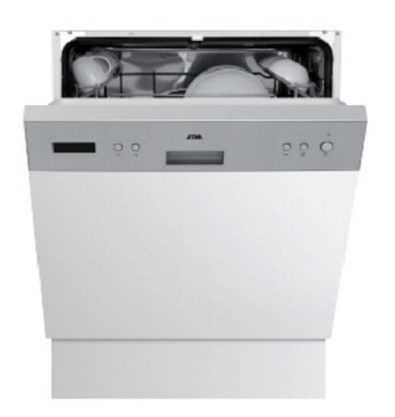 ETNA TI8022RVS Semi built-in 12place settings A+ dishwasher