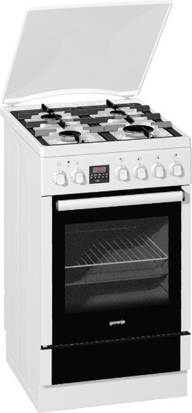 Gorenje K57364AWG Freistehend Gas hob A-10% Weiß Küchenherd