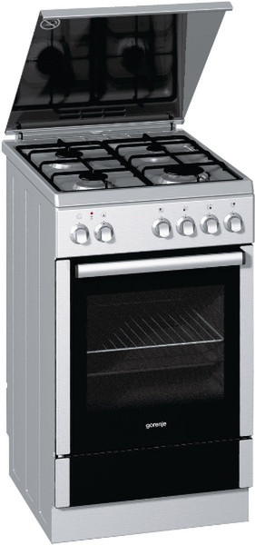 Gorenje K56103AX Freistehend Gas hob A-10% Silber Küchenherd