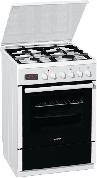 Gorenje K67337AW Freestanding Gas hob A-20% White cooker