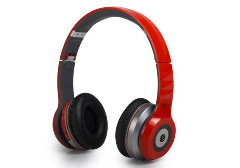 AudioSonic HP-1647 Binaural Kopfband Rot Mobiles Headset