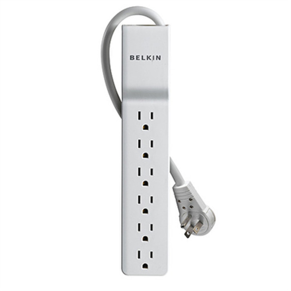 Belkin BE106001-08R-DP 6AC outlet(s) 125V 2.44m White surge protector