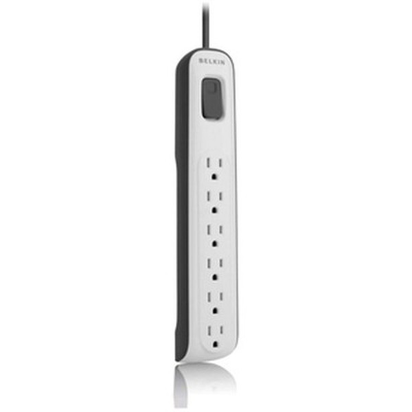 Belkin BV106000fc08R 6AC outlet(s) Schwarz, Weiß Spannungsschutz