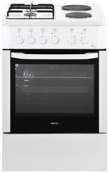 Beko CSS 54010 DW Freestanding Combi hob A White cooker