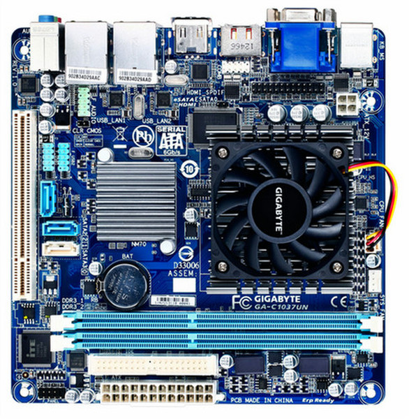 Gigabyte GA-C1037UN Intel NM70 Express Mini ITX motherboard