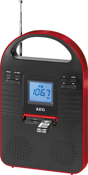 AEG MMR 4128 Портативный Цифровой Черный, Красный радиоприемник