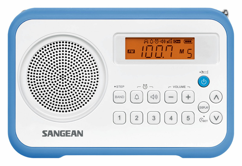Sangean PR-D18 Портативный Цифровой Синий радиоприемник