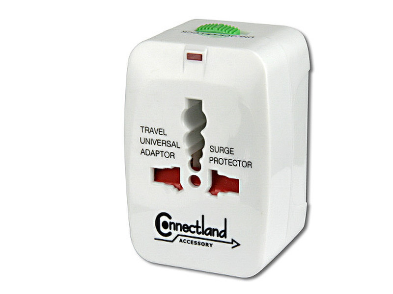 Connectland 0301515 Универсальный Универсальный Белый адаптер сетевой вилки