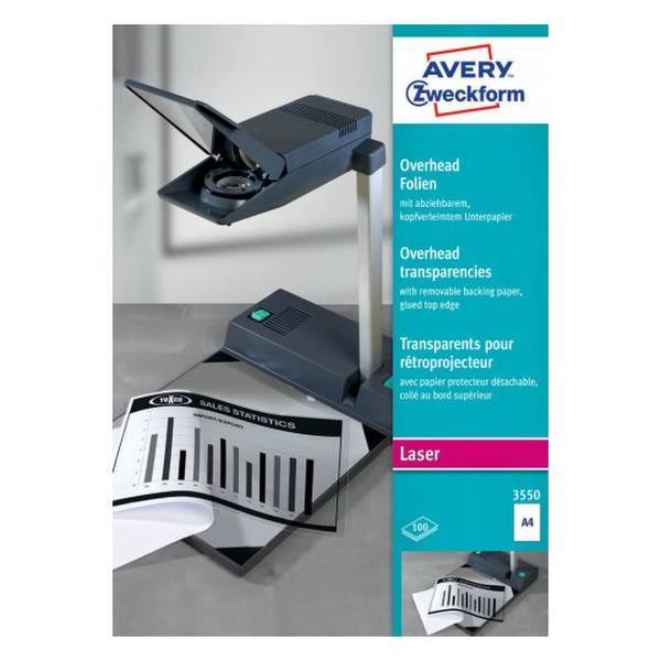 Avery 3550 Transparentfolie