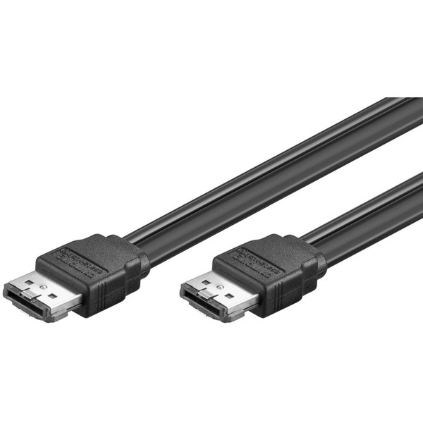 Wentronic SATA, 0.5 m 0.5m eSATA eSATA Black SATA cable