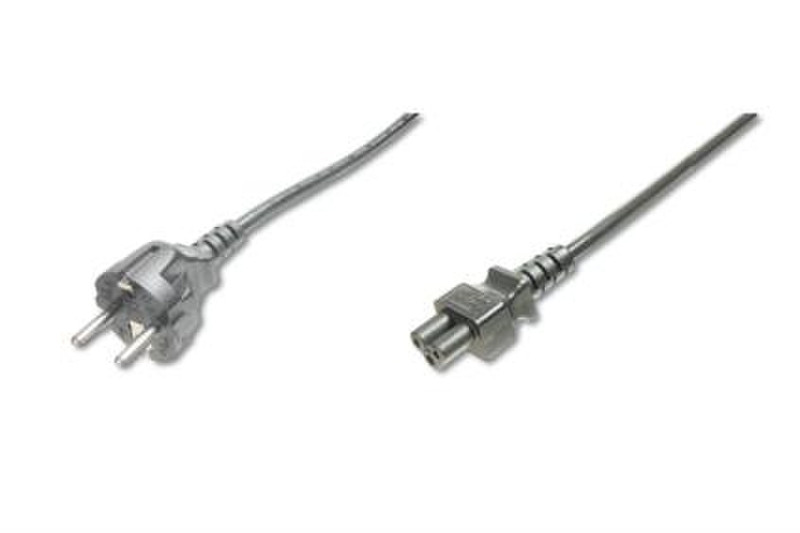 ASSMANN Electronic AK-440115-018-S 1.8m CEE7/7 Schuko C5 coupler Black power cable