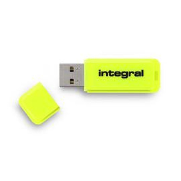 Integral Neon 16GB 16ГБ USB 2.0 Желтый USB флеш накопитель