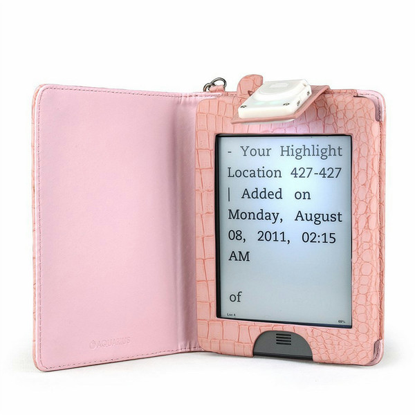 Aquarius BL-LC-KINDLE-BPINK Folio Pink e-book reader case